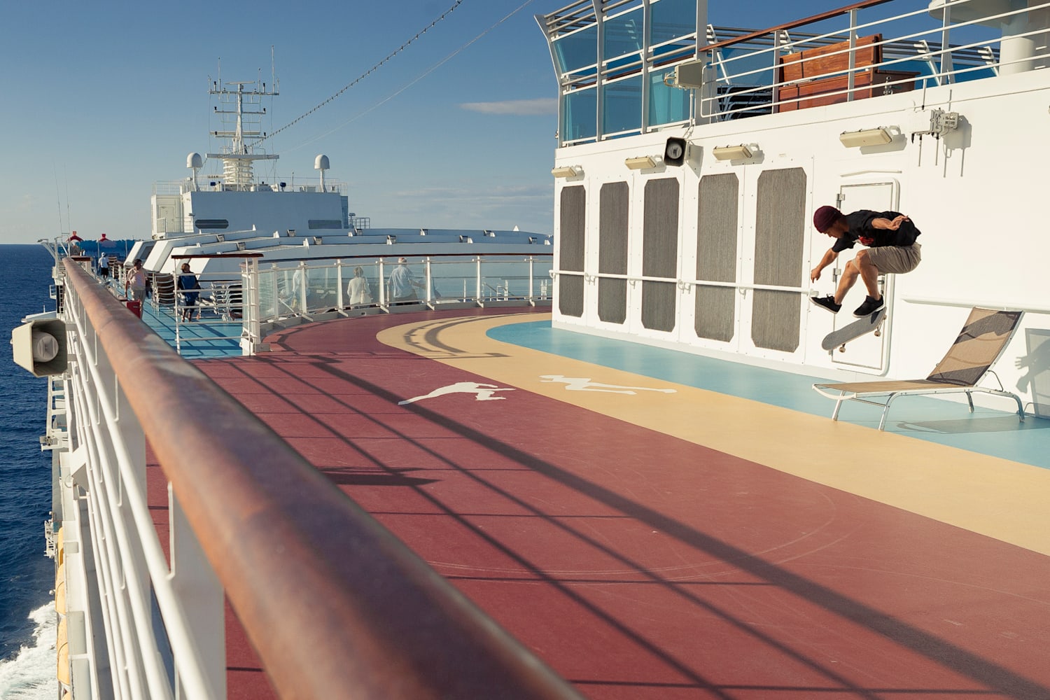 cruise ship skateboard