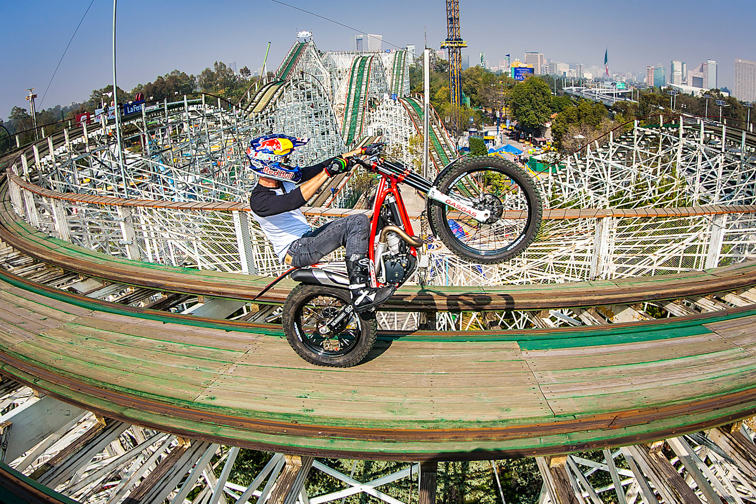 Motorcycle roller coaster ride