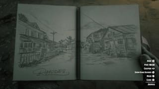 images Red Dead Redemption 2 Arthur's Journal Drawings red bull