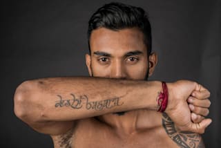 Kl Rahul S Tattoos Their Meanings His 7 Favourites The font for a tattoo can be absolutely any, it totally depends on customer's request. kl rahul s tattoos their meanings