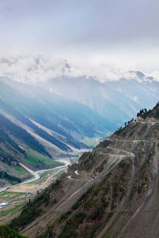road and mountain