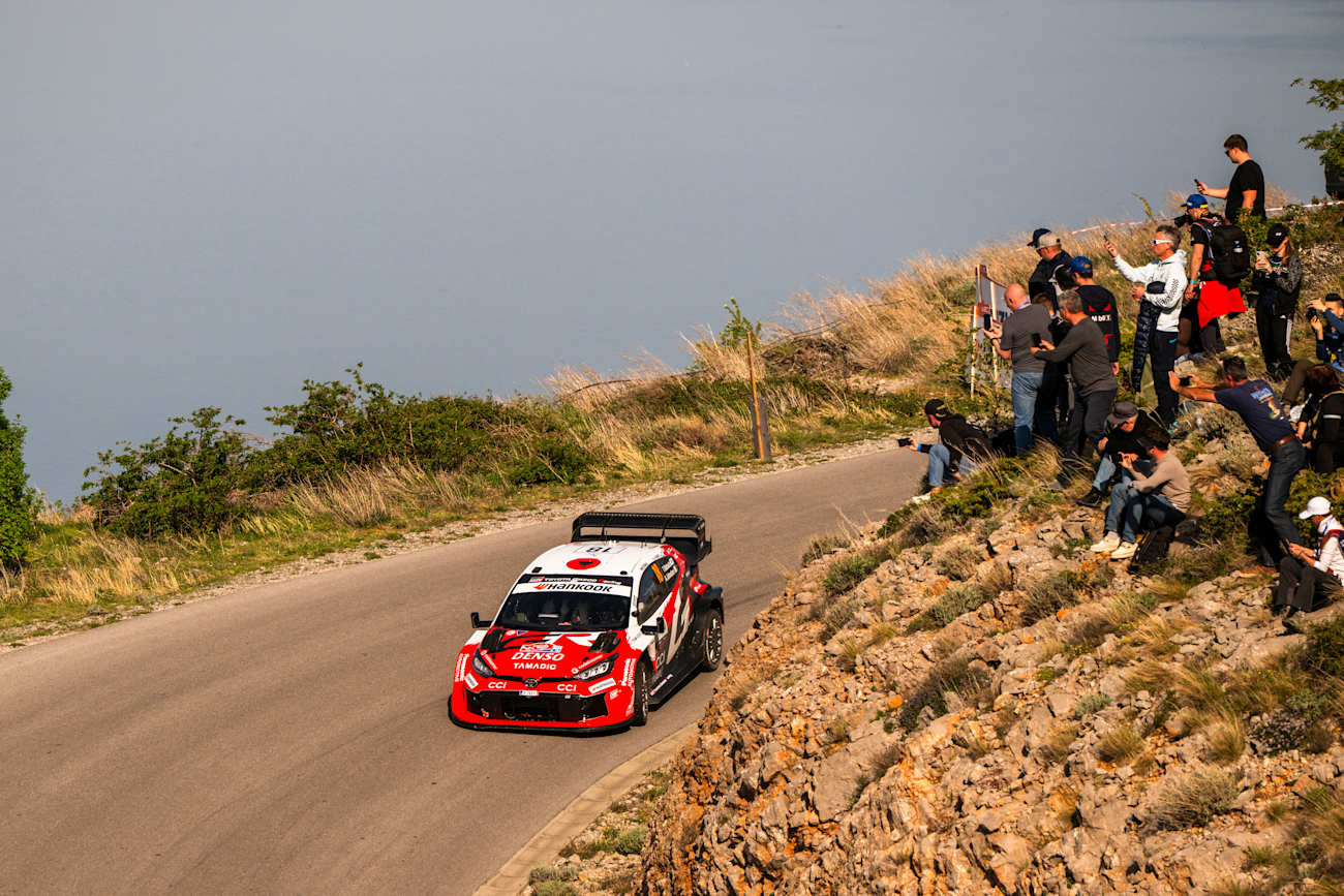 Takamoto Katsuta bei der Rallye Kroatien 2026 in der WRC am 12. April 2026