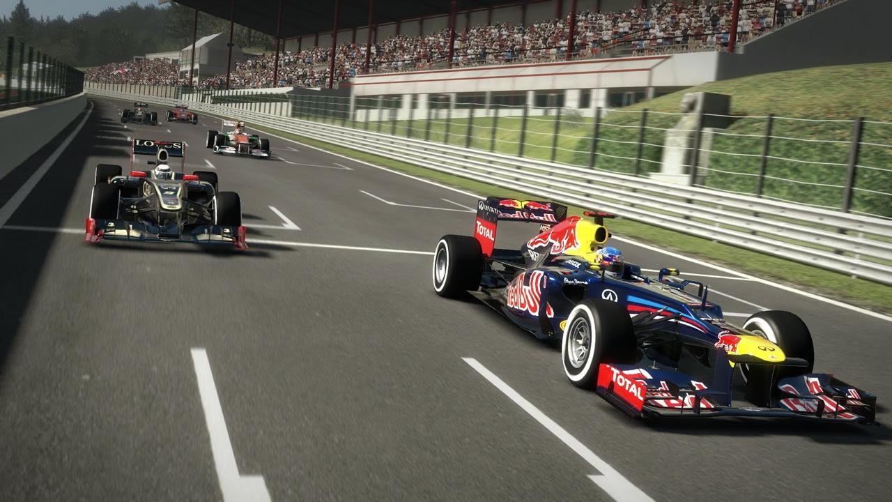 Racing the champions in the F1 2012 game