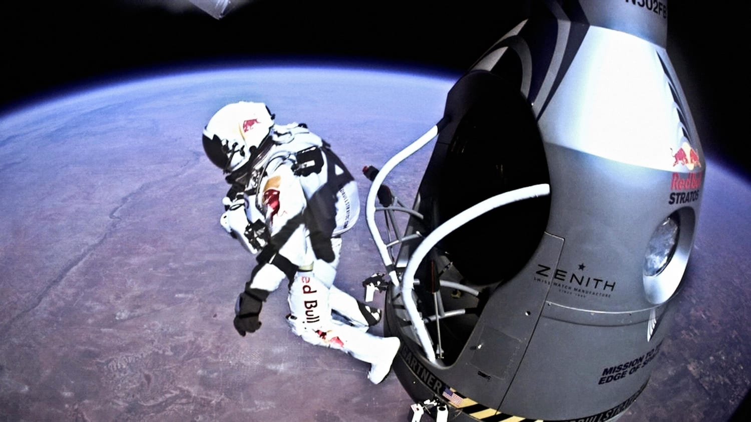 Felix Baumgartner's historic jump: Watch the POV video
