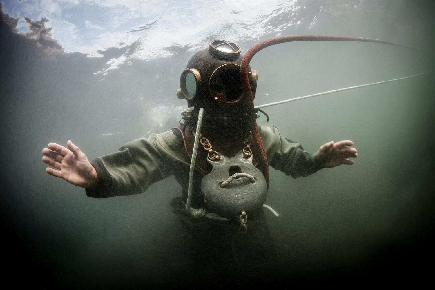Old scuba diving gear clearance