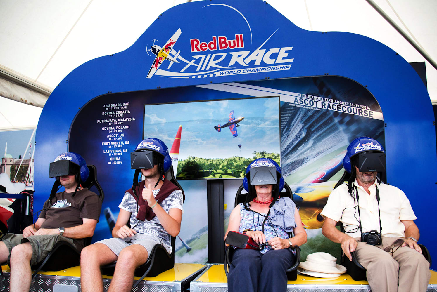 Climb aboard for the virtual reality Red Bull
