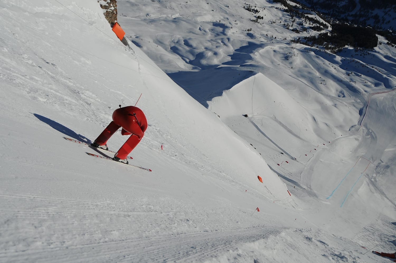 Speed skiing on sale