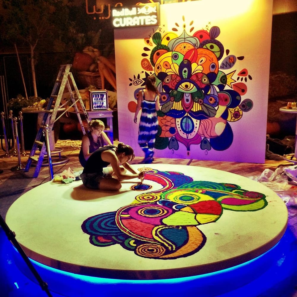 Rangoli: Powder Meets floor, Paint Meets Canvas