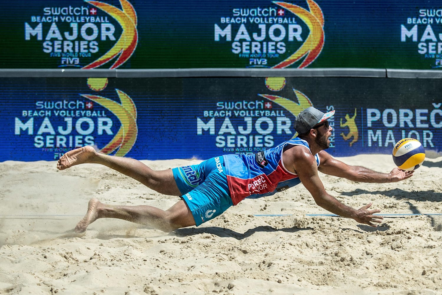 The best dives from the beach volleyball court in