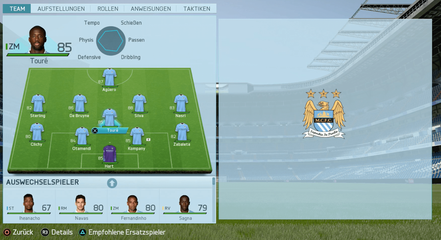 Fifa 16 Manchester City Tipps Fur Die Beste Aufstellung