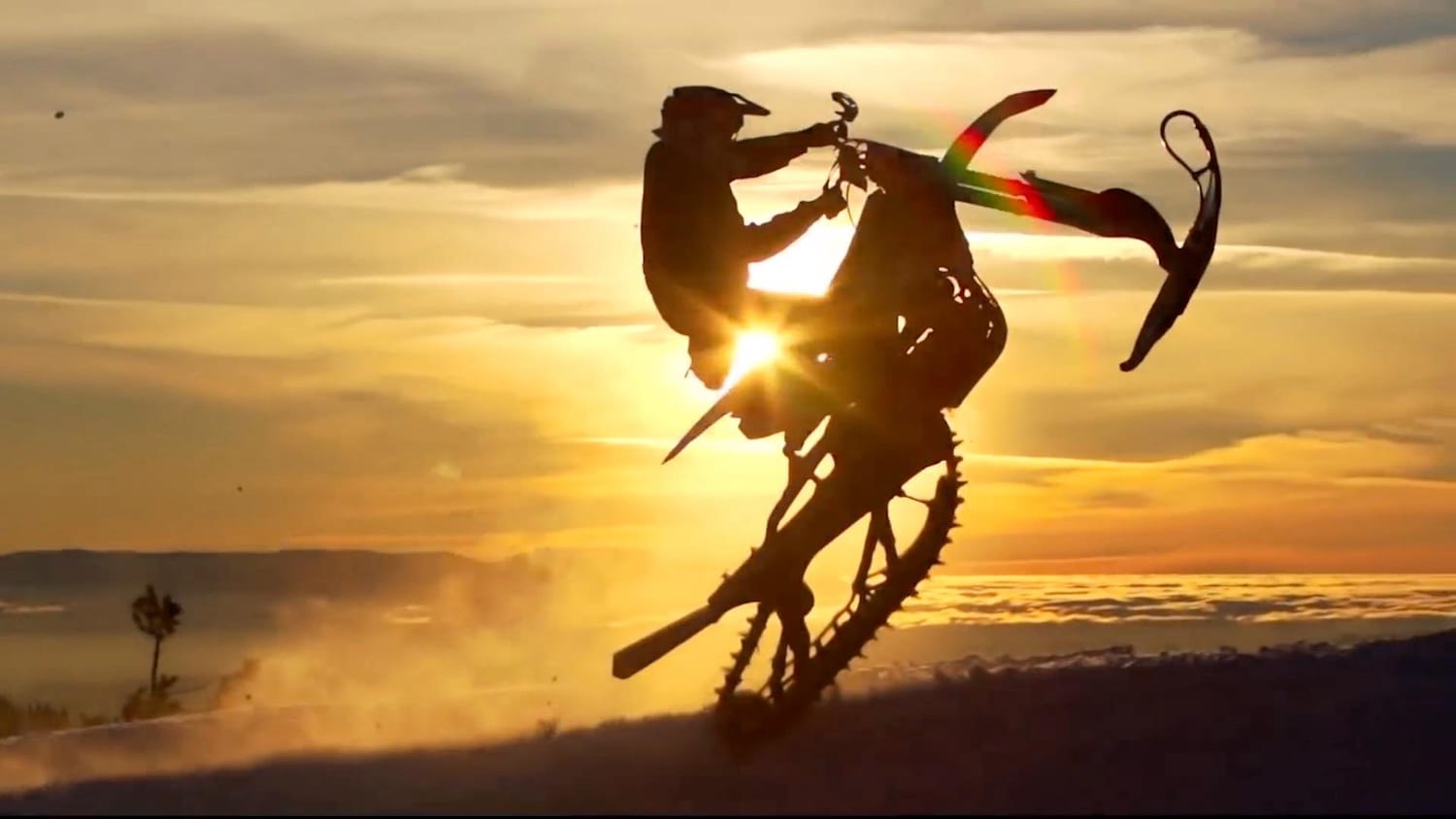 Ronnie Renner and Friends Shred On Snow Bikes