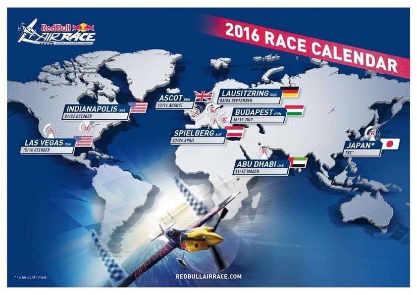 Red Bull 2016 Calendar Announced