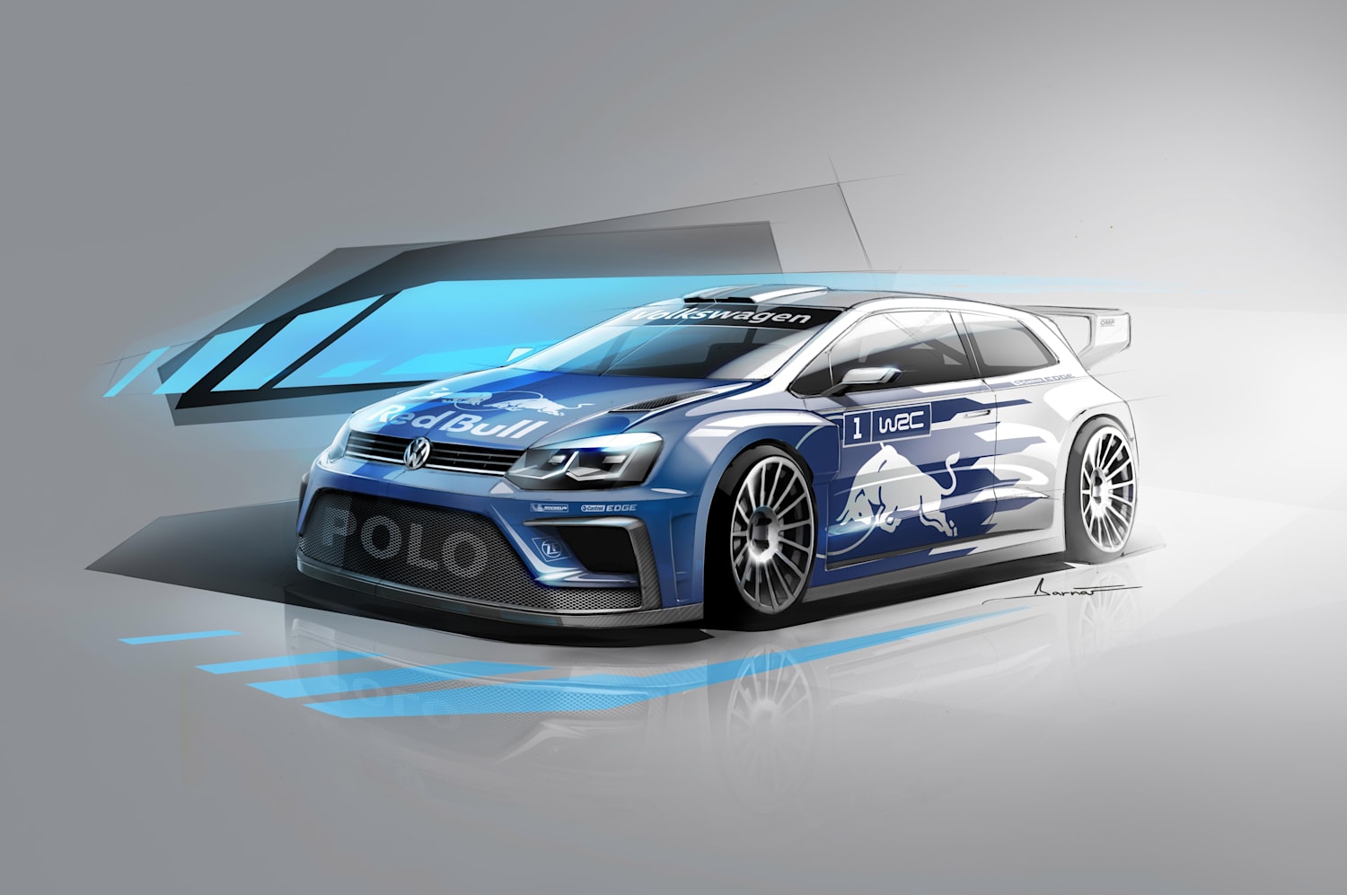Volkswagen 2017 Polo R WRC concept unveiled Red Bull