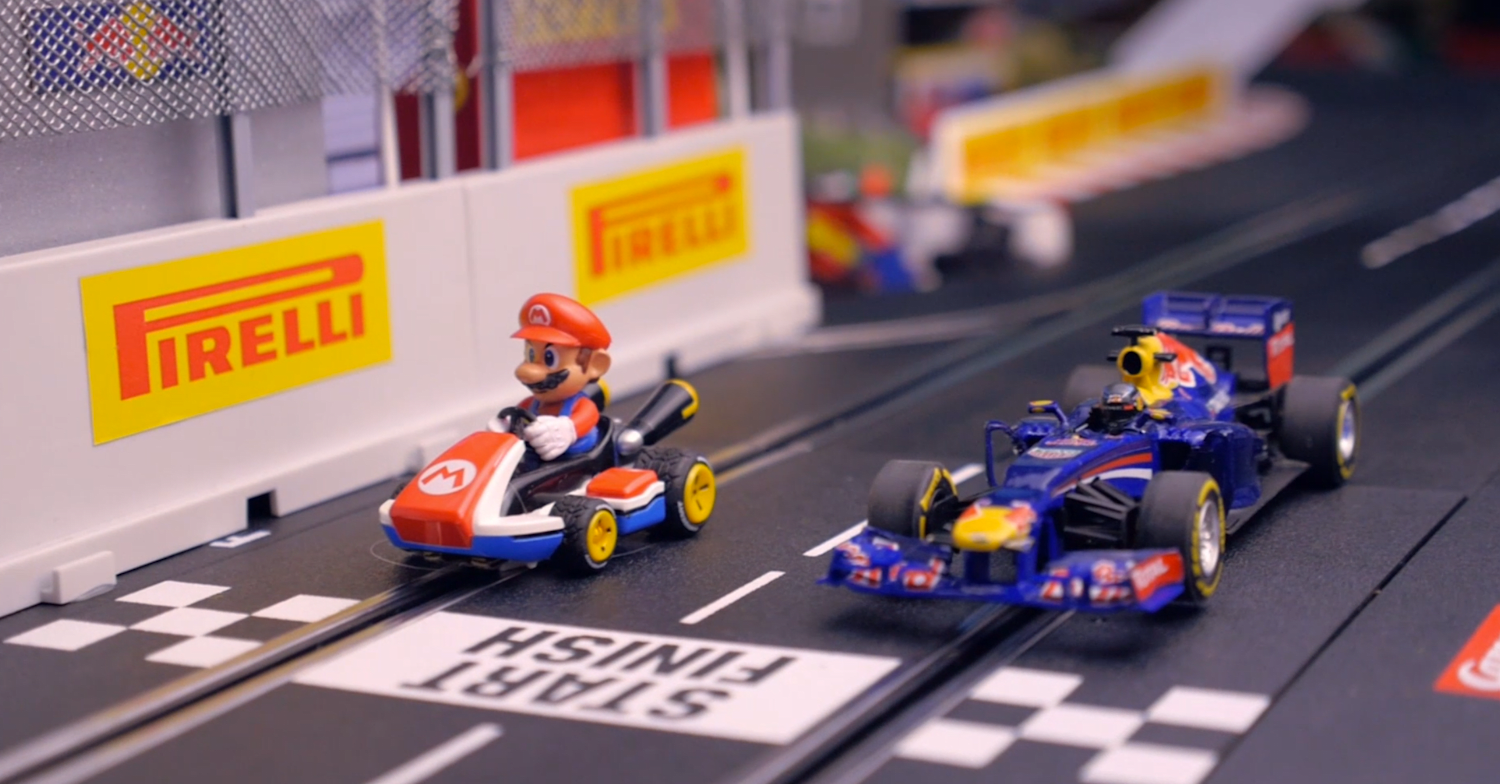 Super mario slot car new arrivals track