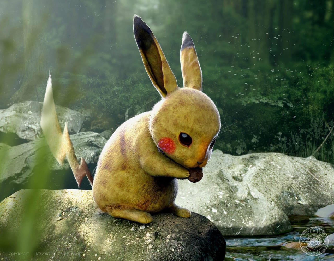 Pokemon fofo e fofo inspirou pequeno patinho realista com iluminação  cinematográfica