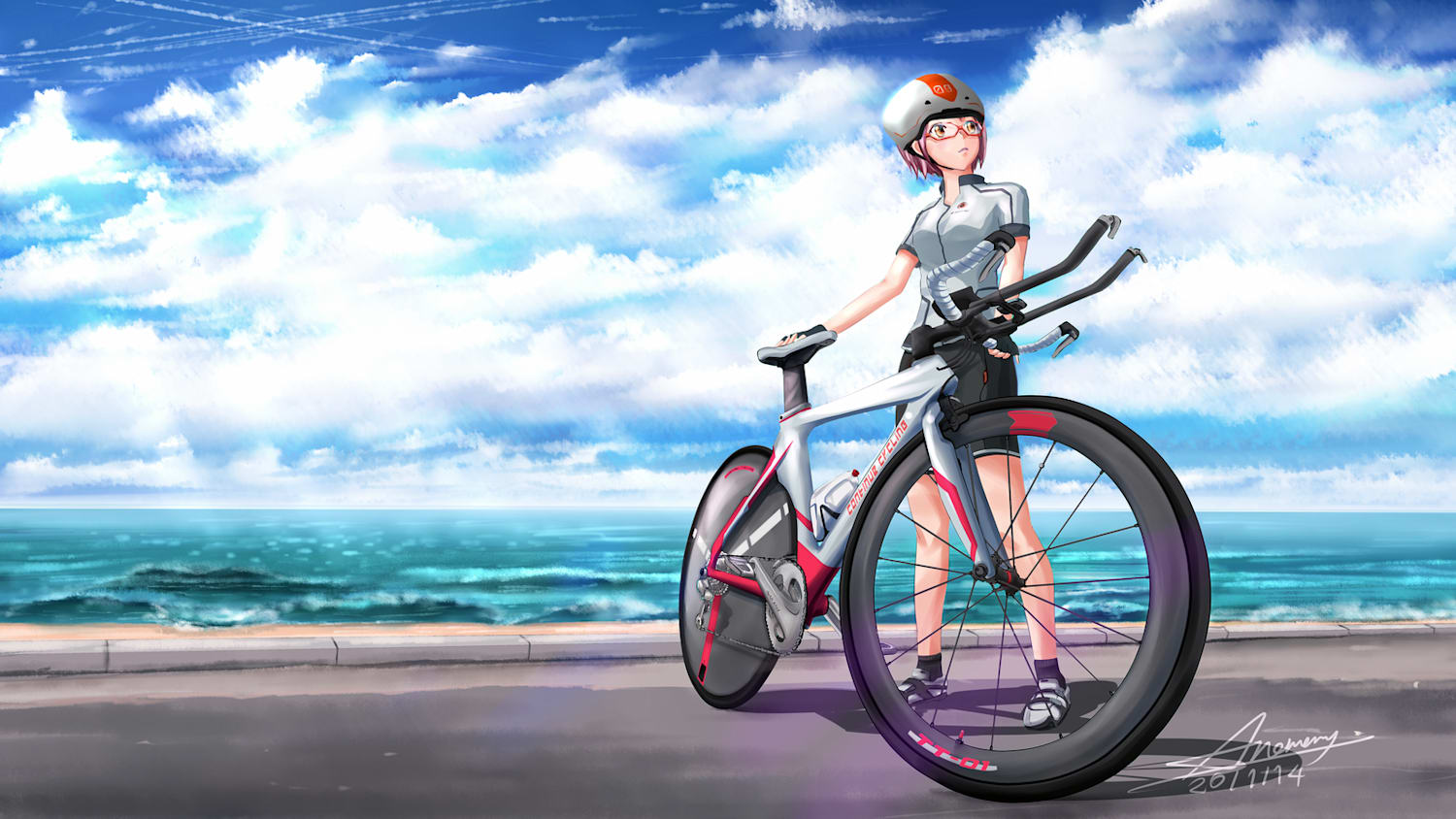 Аниме велосипед