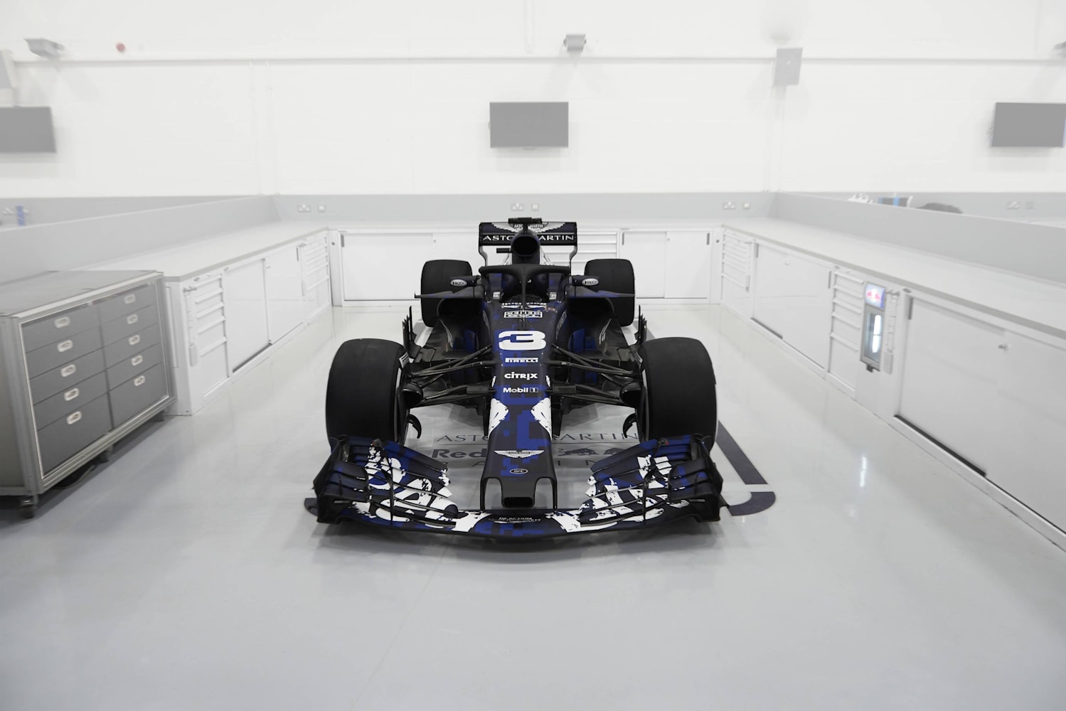 Aston Martin Red Bull Racing Rb14 Reveal W Blue Livery