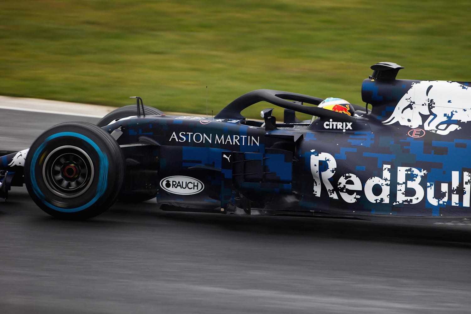 Aston Martin Red Bull Racing Rb14 Reveal W Blue Livery