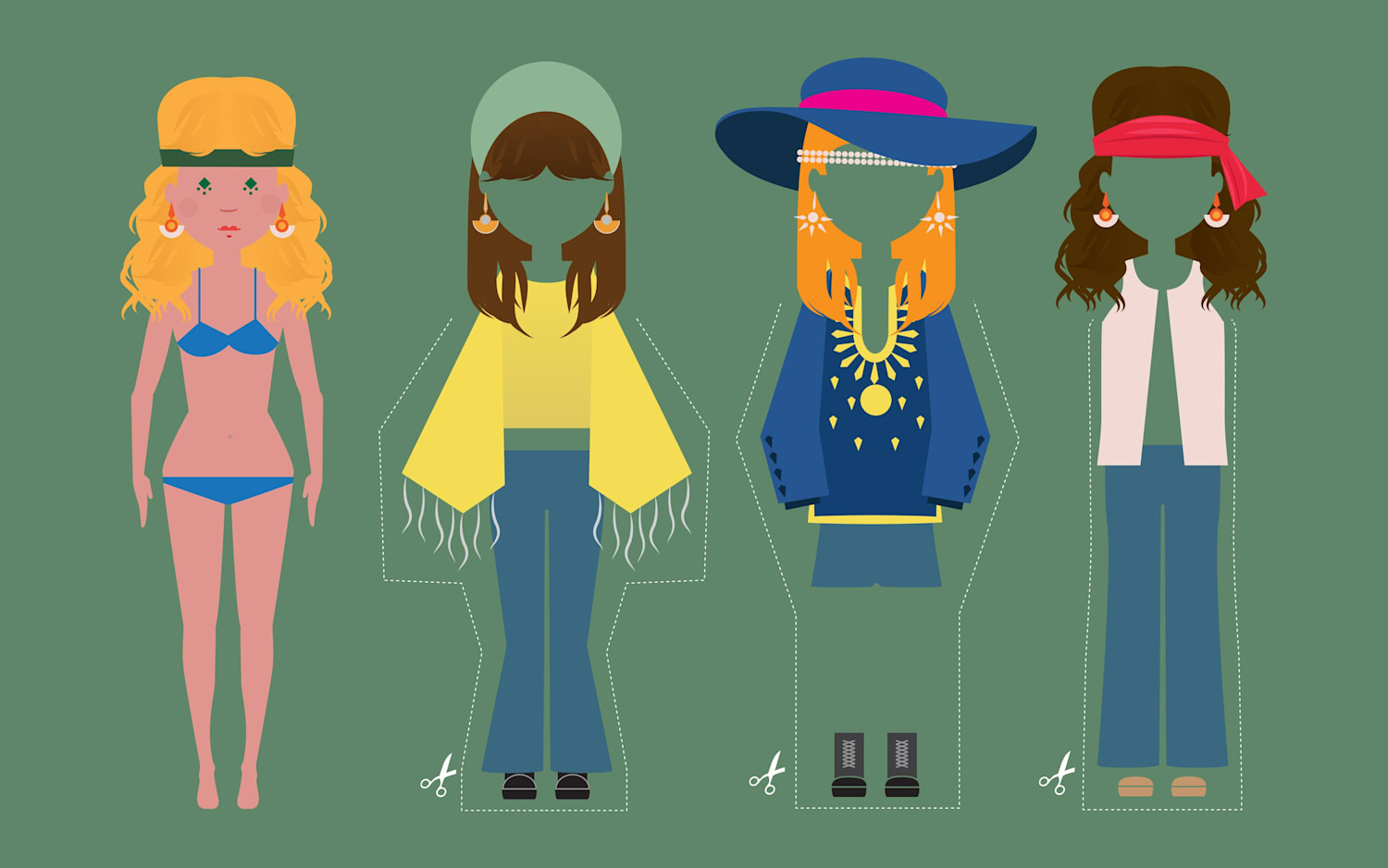 Hippies de los 60 vestimenta best sale