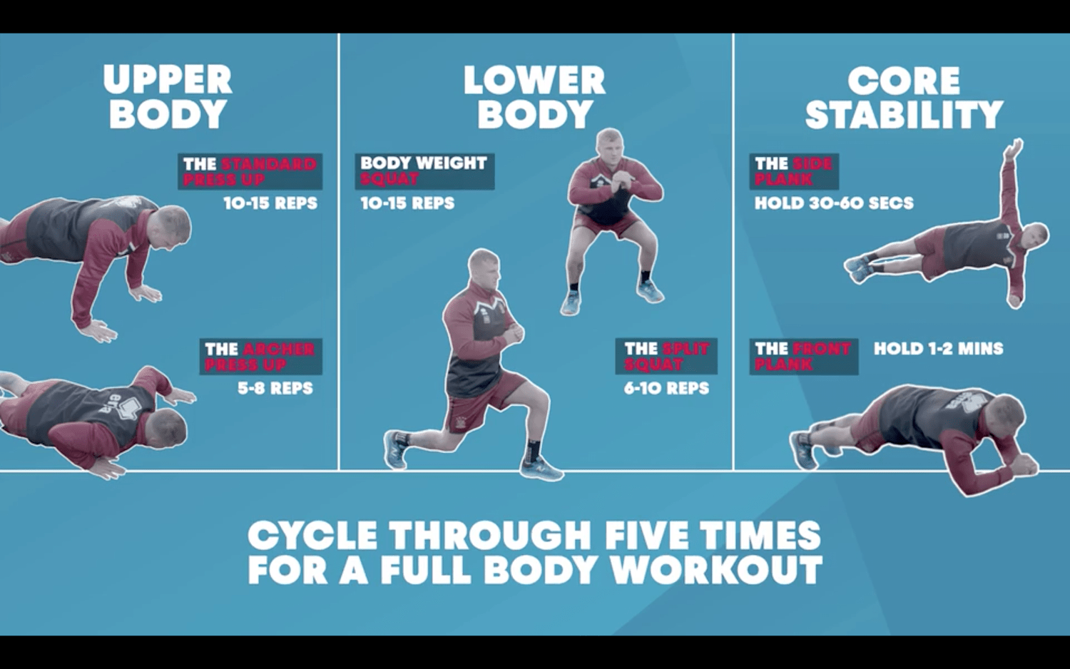 Rugby upper body workout shop