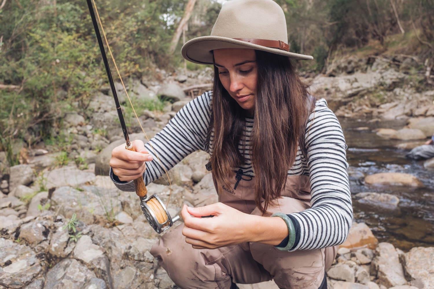 Fly fishing fedora top