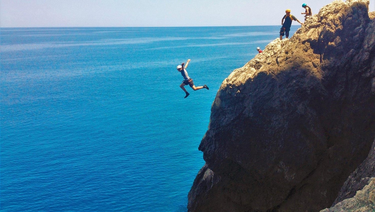 Two buttes reservoir cliff jumping