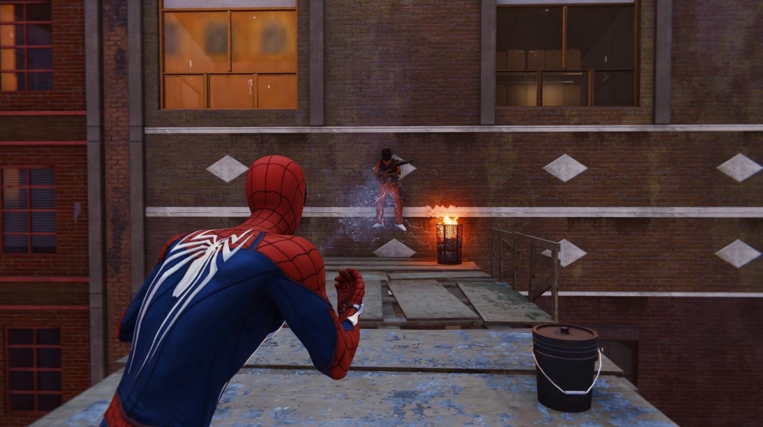spider man web shooting game