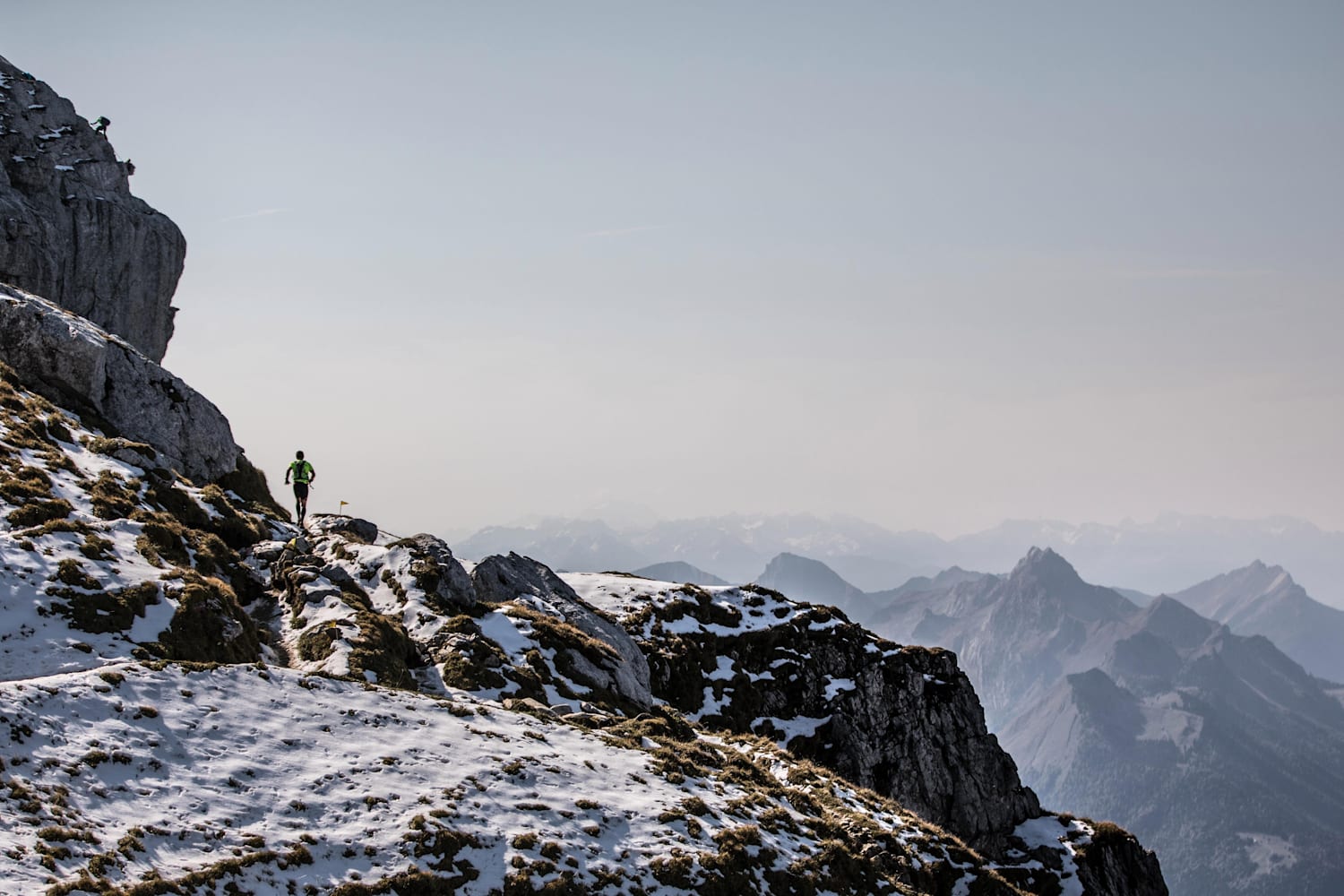 Mountain running and climbing