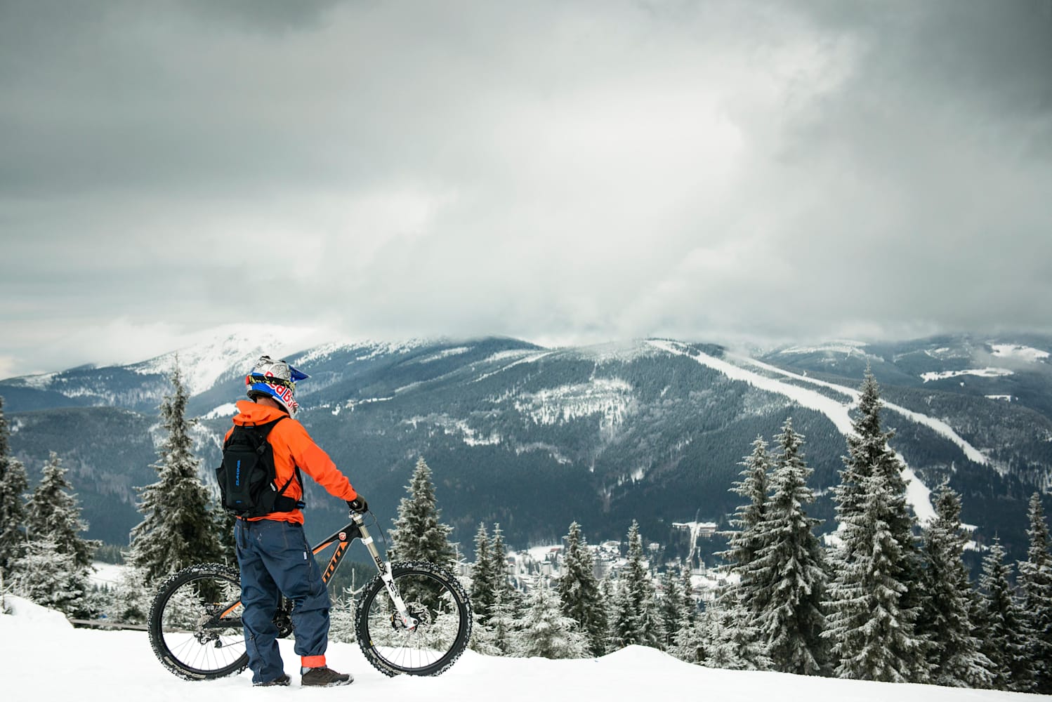 Vtt dans la neige shop