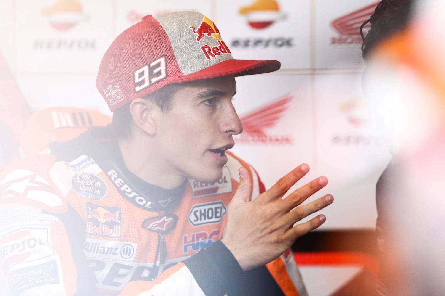 marc marquez red bull hat