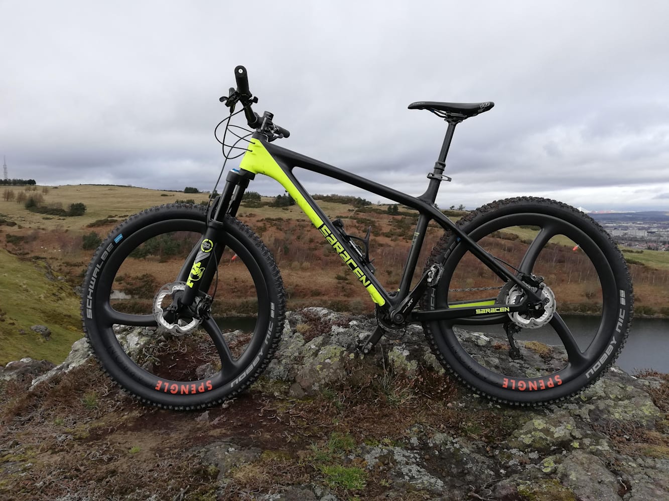 Roda de carbono para MTB