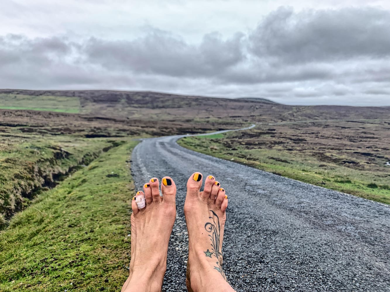 Meet the adventurer running barefoot across Britain