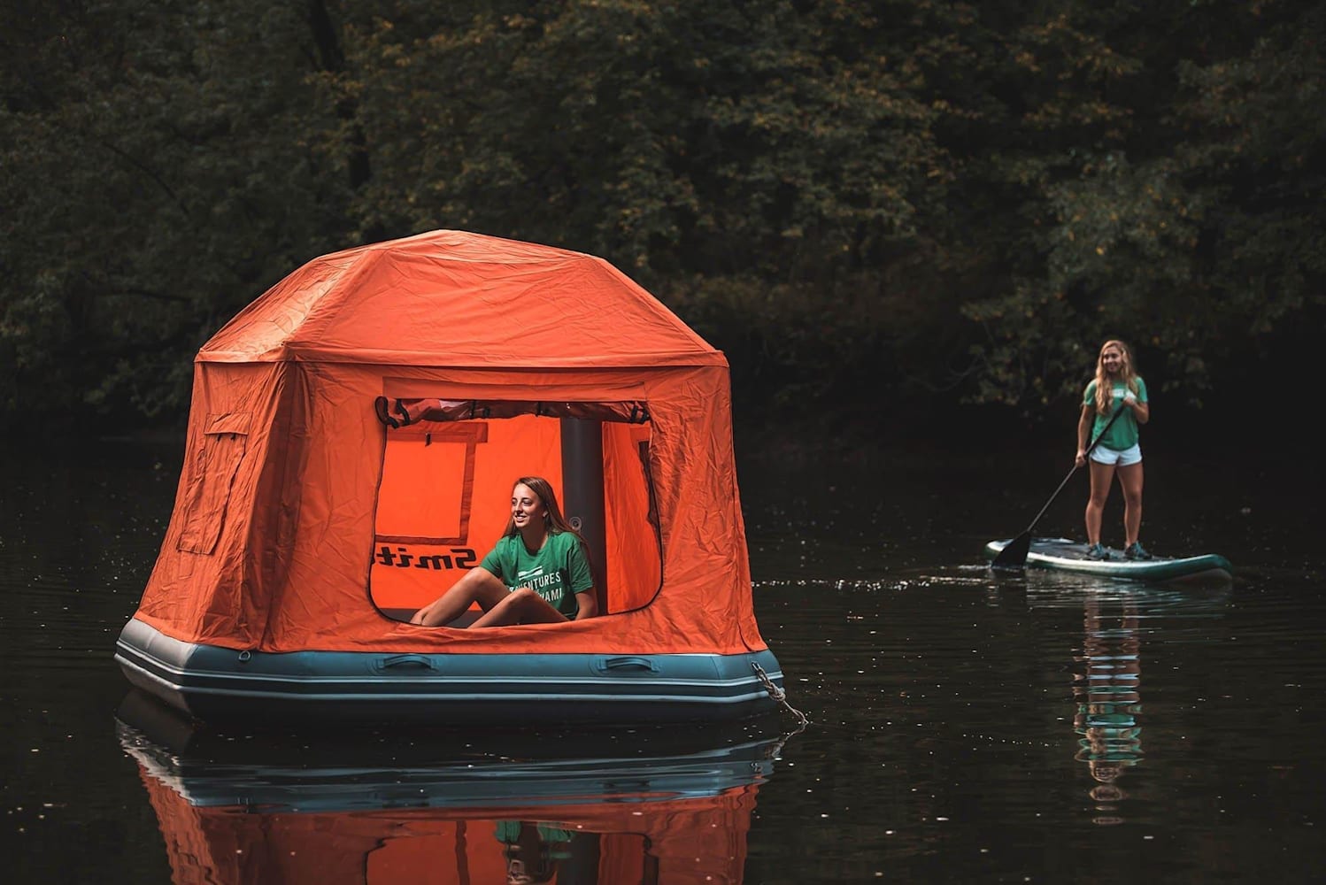 Water camping This is the world s first floating tent