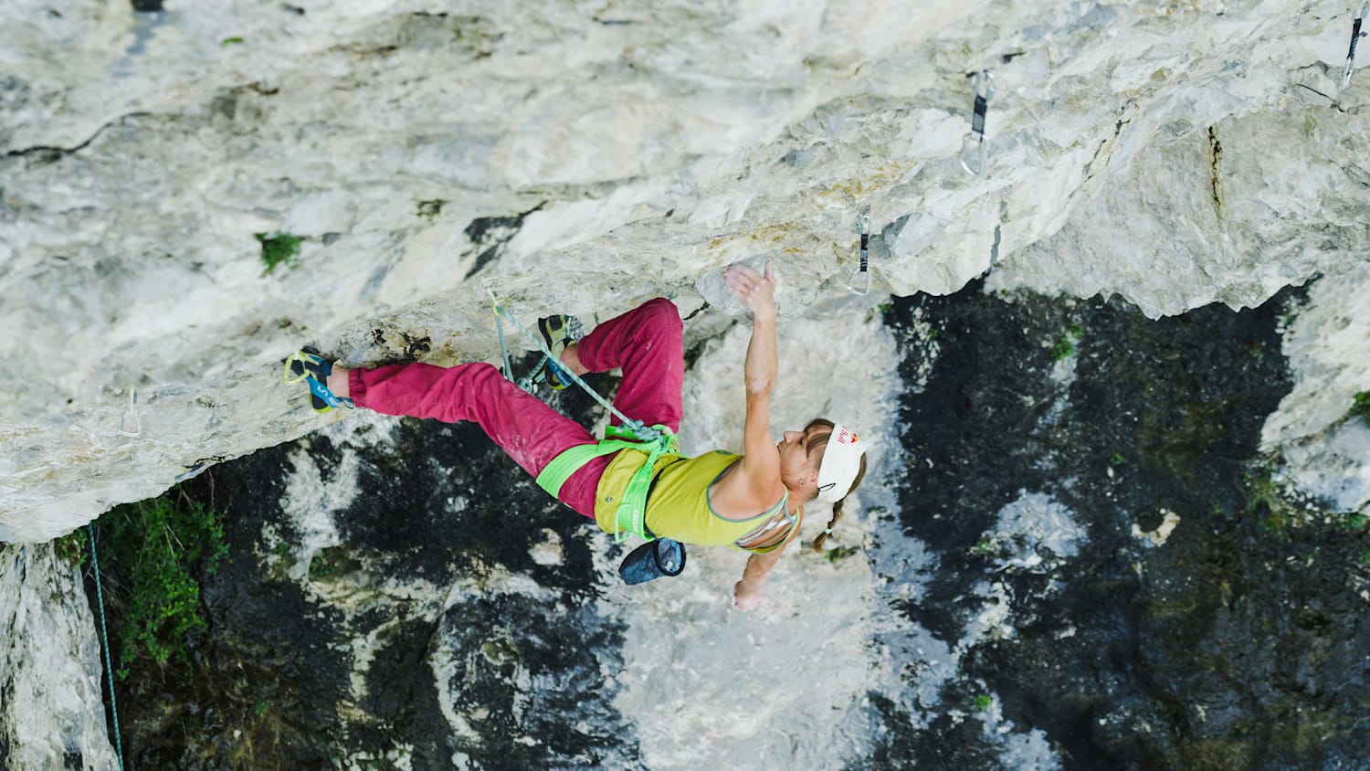 Angy Eiter Climbing The Madame Ching Route In Tirol