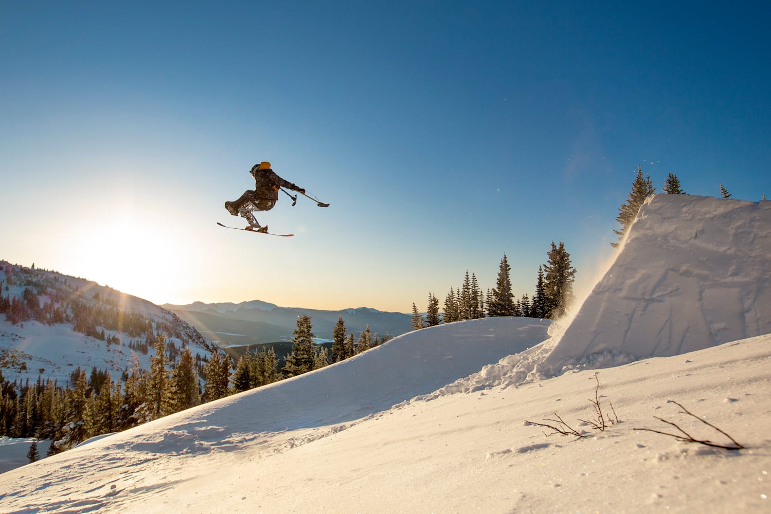 Adaptive ski racer Trevor Kennison is flying high