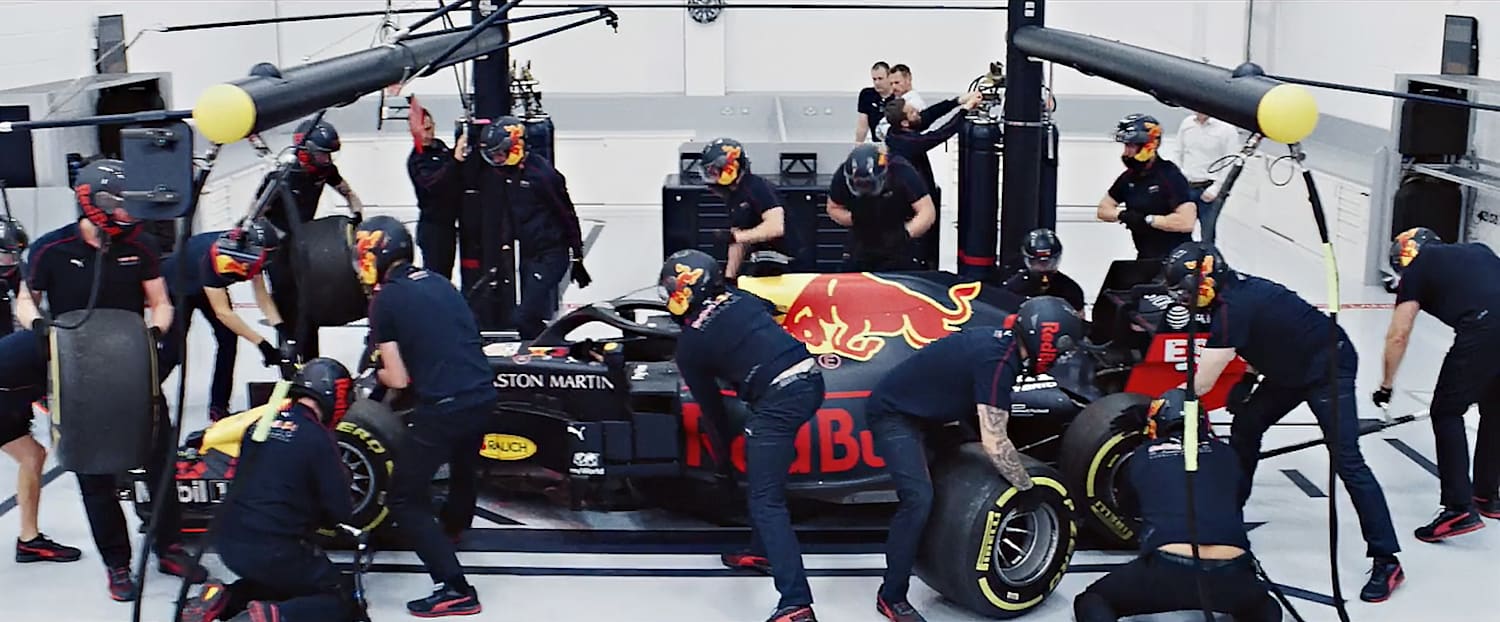 red bull pit crew