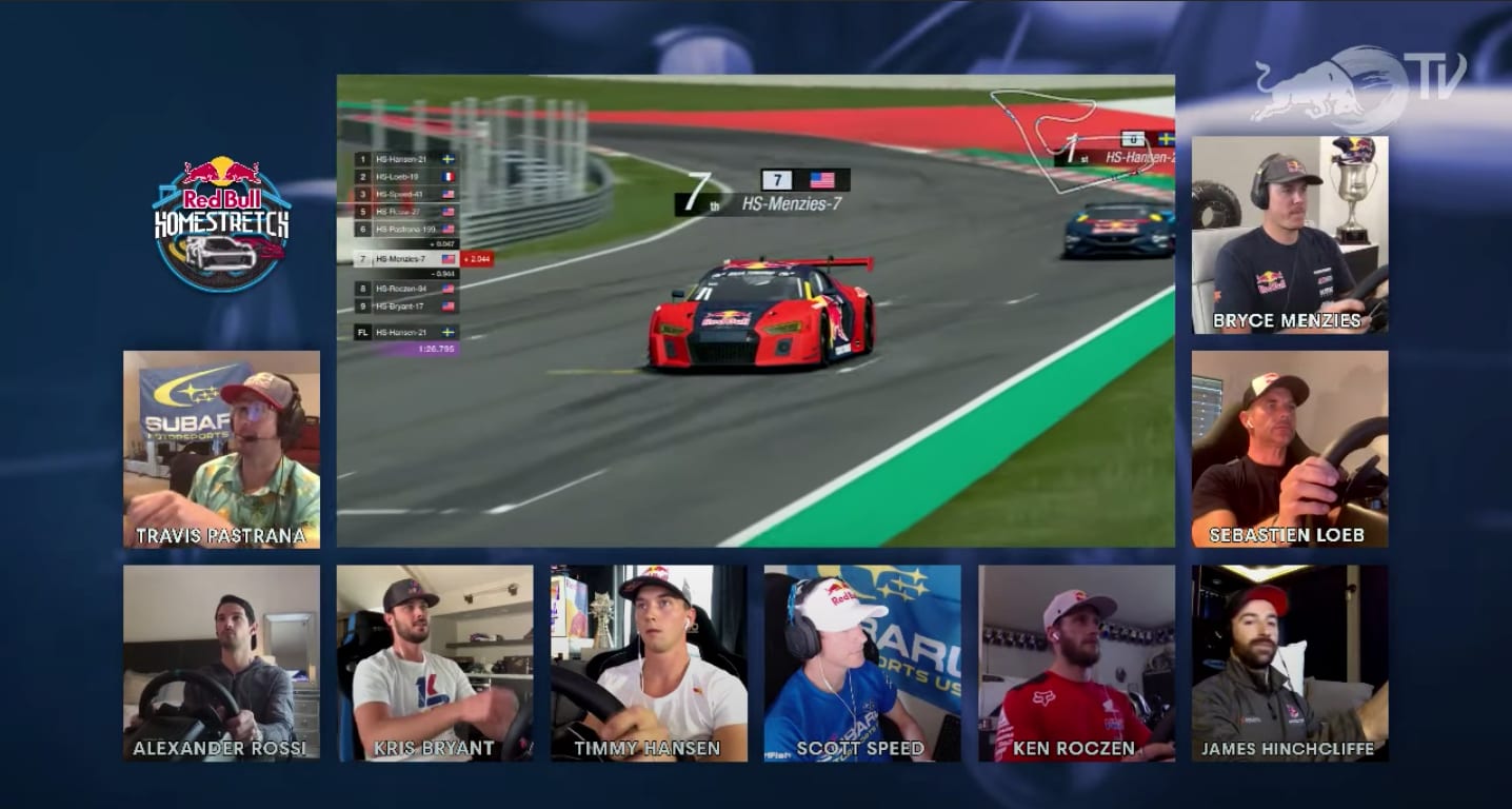Red Bull Homestretch プロドライバーとゲストが対戦するレーシングゲームシリーズが開幕