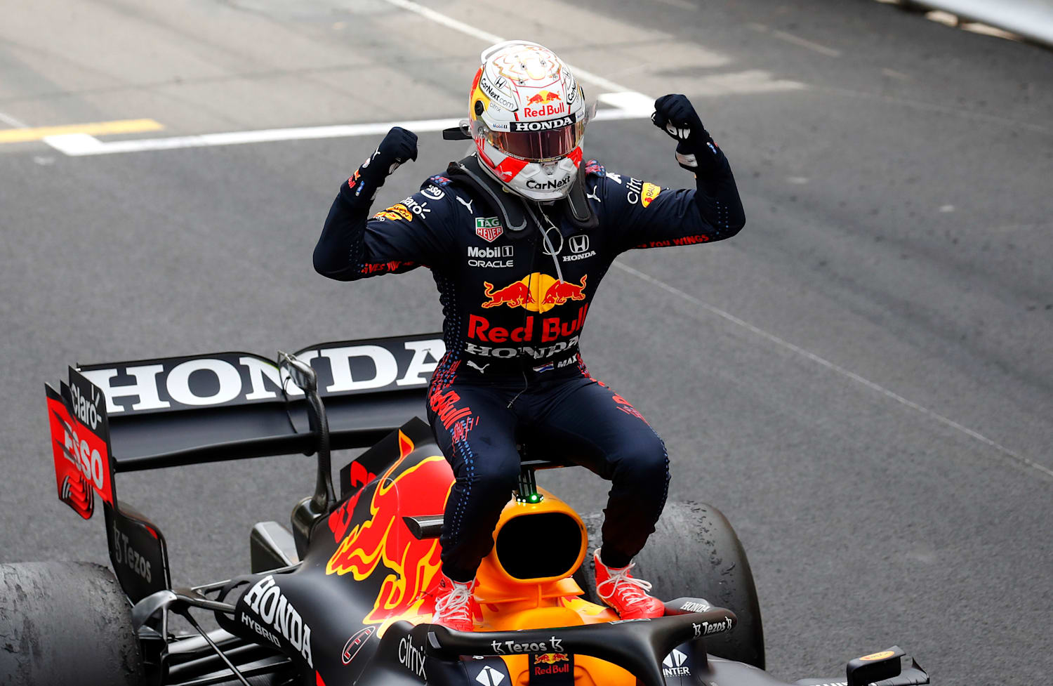 Race winner Max Verstappen (NLD) Red Bull Racing RB16B in parc ferme.  05.09.2021. Formula 1