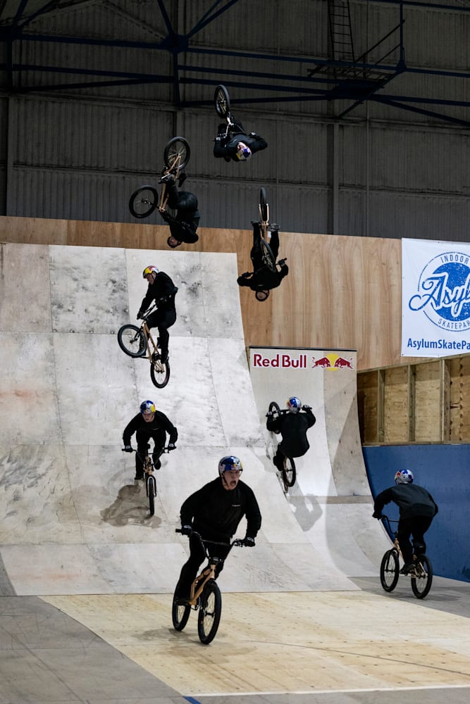 Kieran Reilly lands world first BMX triple flair