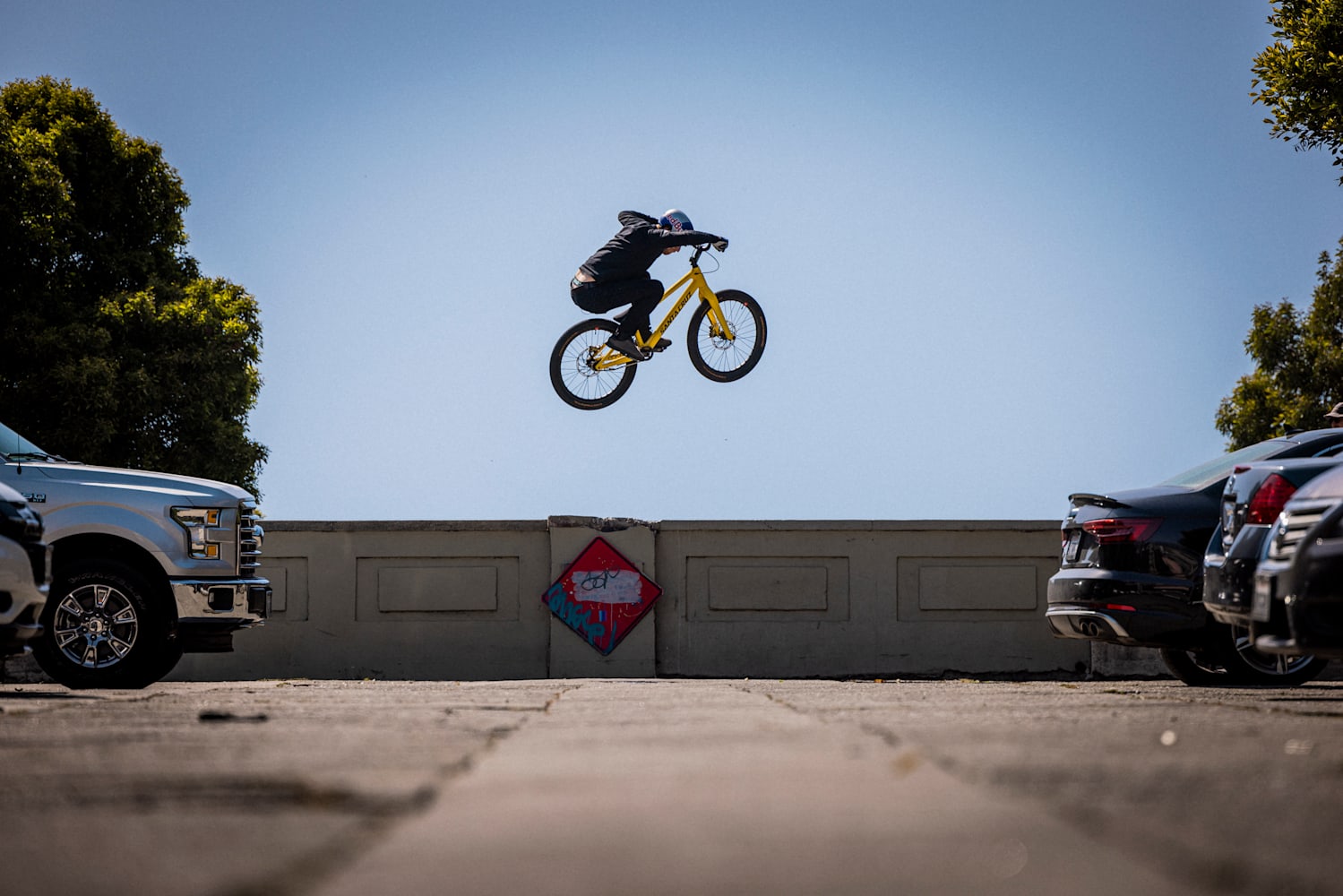 stunt driver racing bullit through san francisco in 1, Stable Diffusion