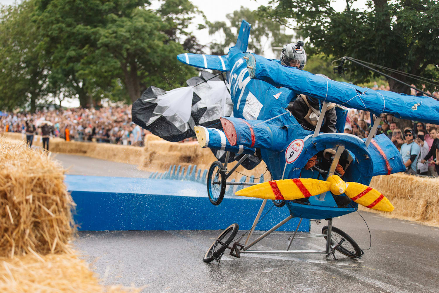 Soapbox crashes store