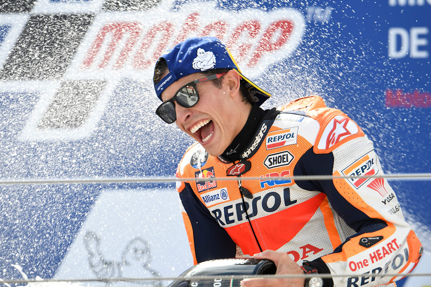 Marquez shows his speed and fights for podium in 1000th Grand Prix