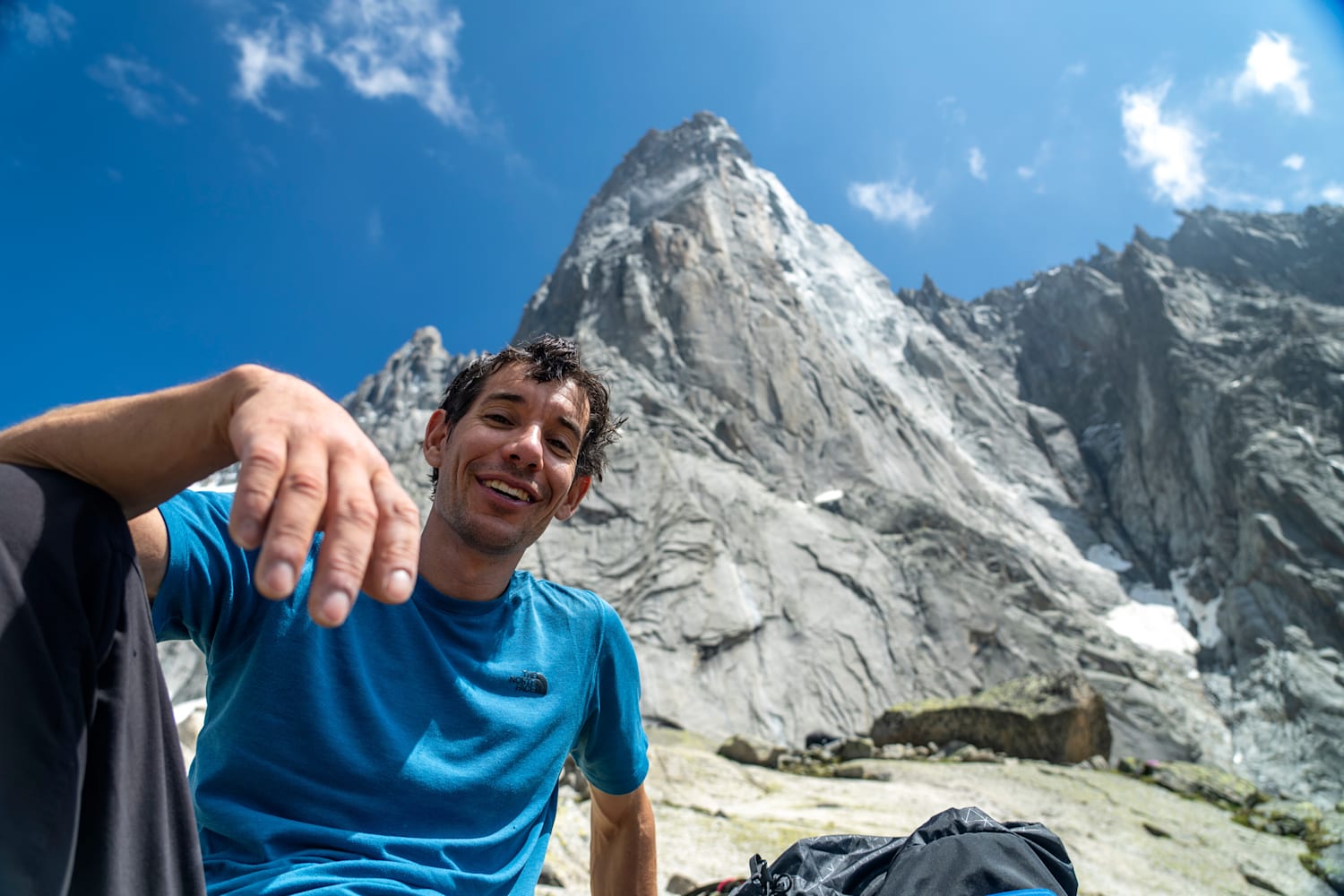 Free Solo Climber Alex Honnold Ascends Yosemite's El Capitan