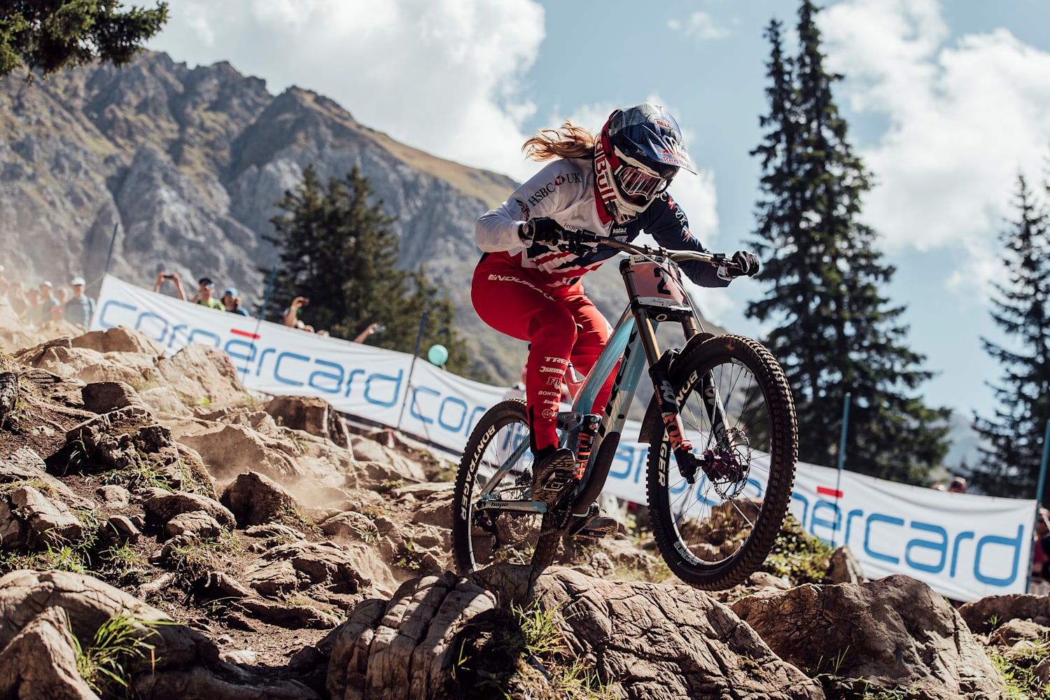 cop downhill biking