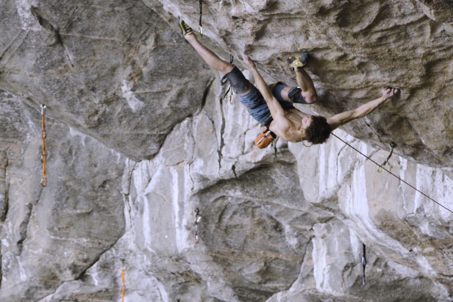 Darius ascending a rope like a pro – Rock Climb Every Day