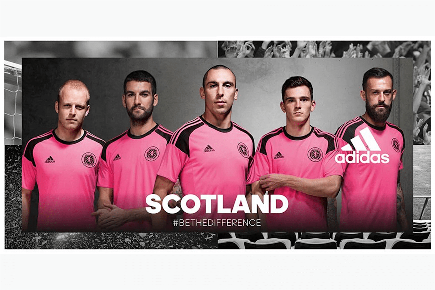 pink football kit team