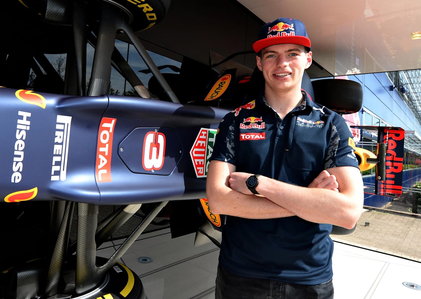 Max Verstappen At The Red Bull Racing Factory