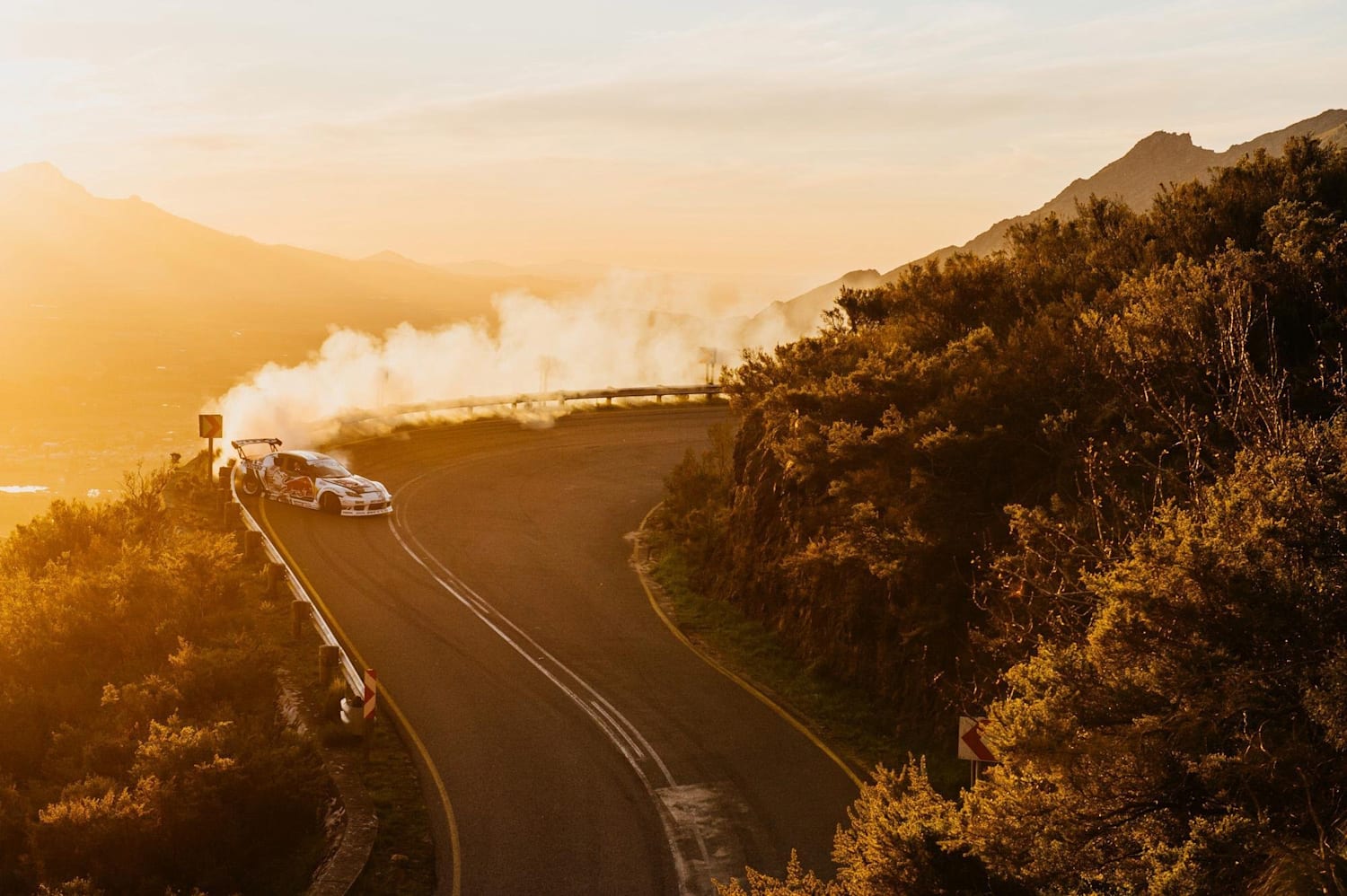 Fumaça, borracha queimada e drift na África do Sul