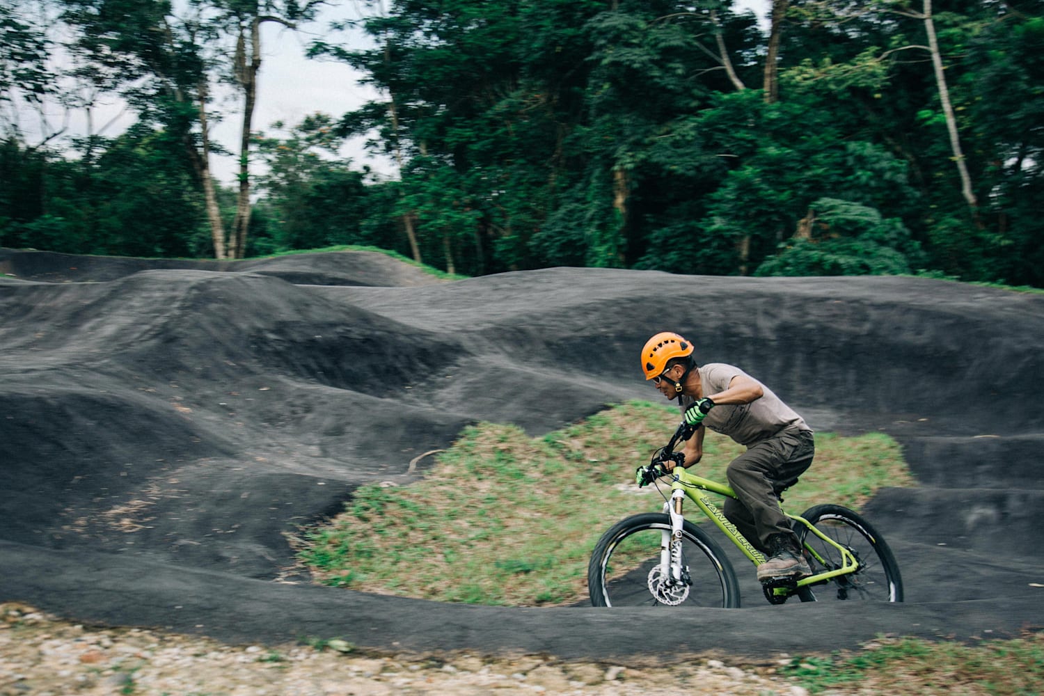 A hardtail bike is best for the Pump Park