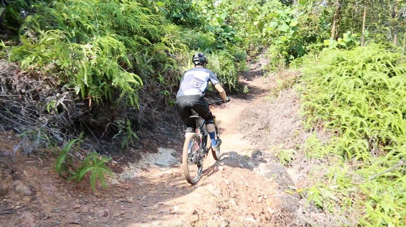 The descents can be steep and challenging